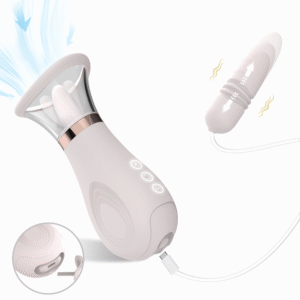 Licking tongue vibrator + jumping egg Sibyl Pro（pink）