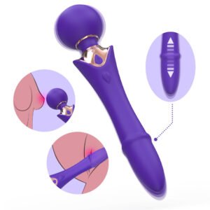 Multifunctional vibrator Scepter（blue purple）