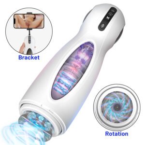 Penis Exercise Massager/Masturbator Spacerail （White）