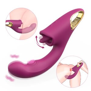 Licking tongue vibrator Siren（wine red）