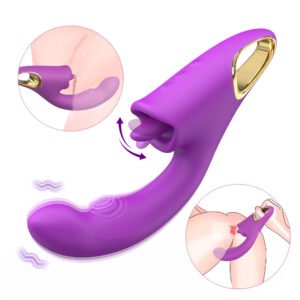 Licking tongue vibrator Siren（Purple）